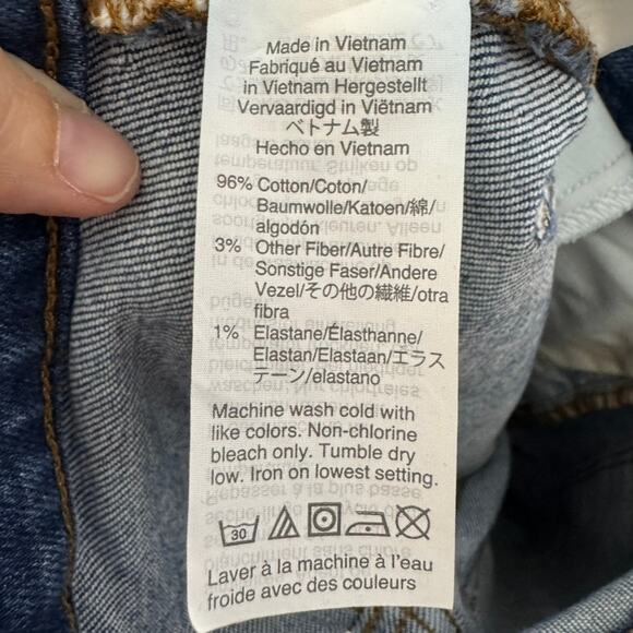 Madewell Slim Wide-Leg Crop Jeans Size 23 High Rise Vintage Blue Denim - Picture 7 of 8